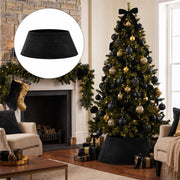 Skylety Velvet Tree Collar, 24 Inch Diameter, Black