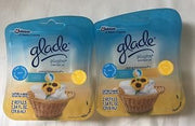 4 GLADE PLUGINS SCENTED OIL REFILLS 2 CLEAN LINEN / 2 SUNNY DAYS SEALED PACKS