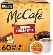 McCafe Autumn Vanilla Spice, Single Serve Coffee Keurig K-Cup Pods, Flavored Coffee, 60 Count (6 Packs of 10)