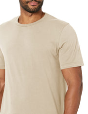 Bella + Canvas X-Large / Tan / Airlume Cotton Crew Tee T-Shirts