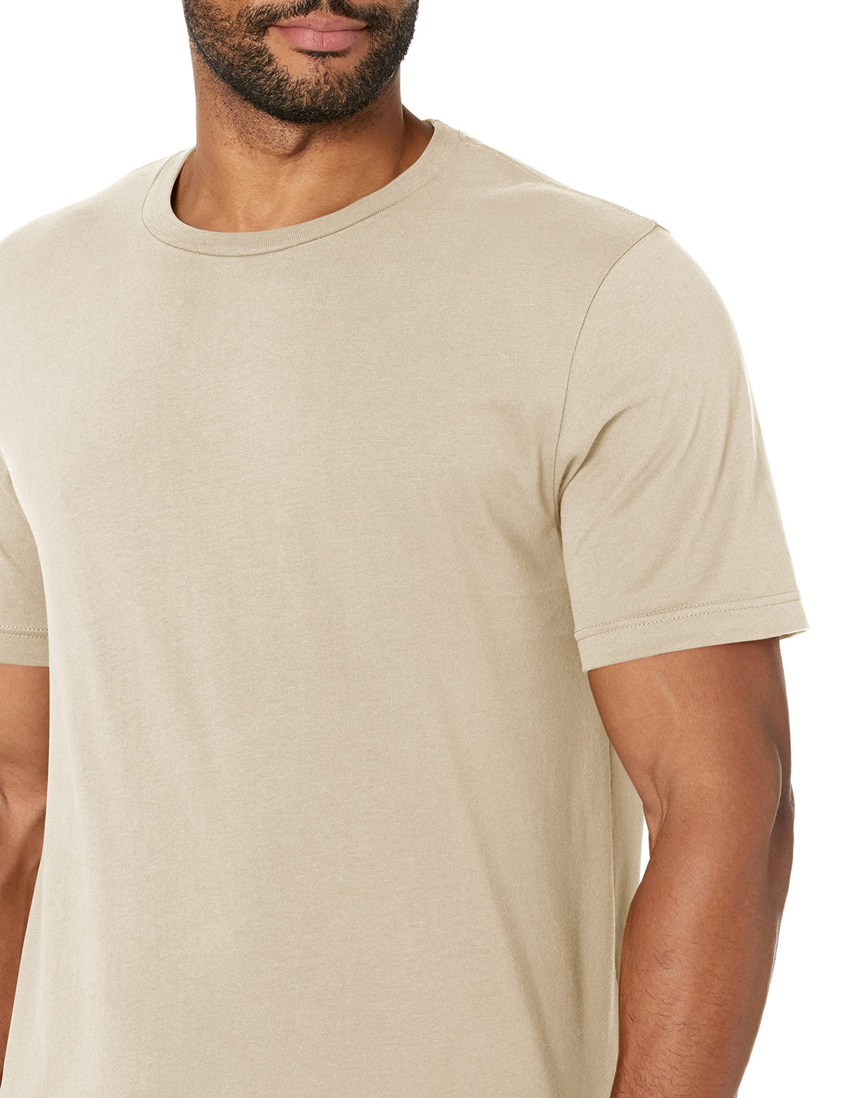 Bella + Canvas X-Large / Tan / Airlume Cotton Crew Tee T-Shirts