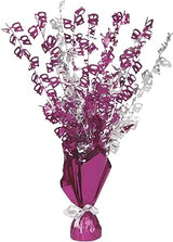 Unique Party 56478 - Glitz Pink 40th Birthday Balloon Weight Centrepiece