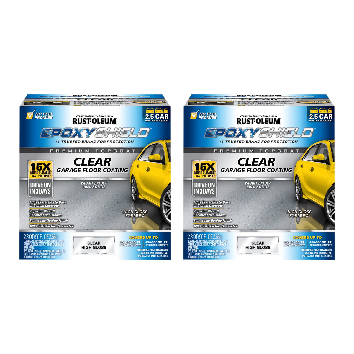 Rust-Oleum 2.5 Car (Pack of 2) / Clear / Premium Clear Topcoat Coatings