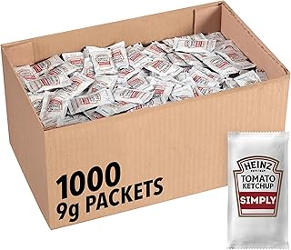 Heinz Ketchup Single Serve Packets, 1000 per case, 9 gm