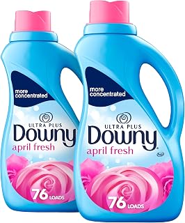 Downy Ultra Plus Laundry Fabric Softener Liquid, April Fresh Scent, 152 Total Loads (Pack Of 2)