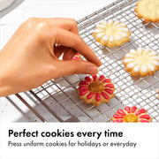 Good Grips 14-Piece Cookie Press Set by OXO – 100 (Pack of 2), Plastic, Negro, Pack of 2, Model 1257580V5