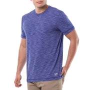 Men's Quick Dry Short Sleeve Tee – Jersey, Navy Blue Heather, Model WRT21890