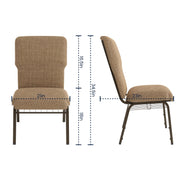 Flash Furniture Mixed Tan Fabric/Gold Vein Frame / Set of 1 / Classic Chairs
