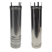 Universal 6" Horizontal Vent Kit - Category III by Mr. Heater – 6 inch fitting, Stainless Steel, Silver, Model F102861