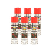 Rust-Oleum 15 Ounce (Pack of 6) / Fluorescent Red/Orange / 1 Spray Paint
