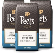 Peet's Coffee Medium Roast Ground Coffee, 100% Arabica-Coffee - Off the Grid Blend 10.5 Ounce Bag (Pack of 3)