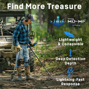 Vortex VX9 Metal Detector by Garrett Metal Detectors – VX9 Standard, Aluminum, Blue/Black, Model 1143060