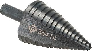 Greenlee 36414 Step Drill Bit,14 Hole Sizes Green, 7/8" through 1-3/8"