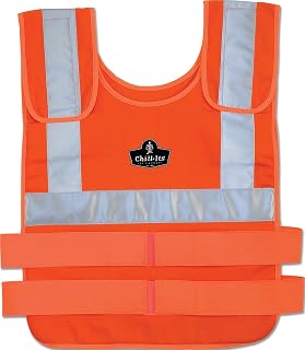 Ergodyne Chill-Its 6200S Phase Change Cooling Vest, Small/Medium, Orange