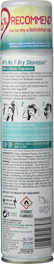 Shampoo Dry Original 6.73 Ounce (199ml) (3 Pack) by Batiste – 6.73 Fl Oz (Pack of 3), Pack of 3, Model 27481-FC