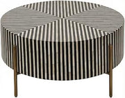 Starlight Canyon Home Small Coffee Table with Camel B1 Resin Top, Iron Legs, Semi-Gloss MDF Frame, Art Deco Design, Contemporary Accent Table