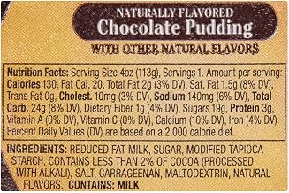 Kozy Shack Chocolate Pudding, 4 Ounce -- 48 per case.