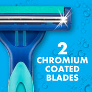 Sensor2 Plus Pivot Men's Disposable Razor by Gillette – 21 Count (Pack of 1), Rubber, Light Blue, Model CUNYAX