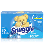Fabric Softener Dryer Sheets by Snuggle – 80 Count (Pack of 1), White, Model 30072613451112