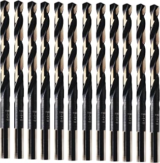 IRWIN Tools 3019015B 15/64-Inch Black and Gold HSS 135-Degree Jobber Length, Pack of 12