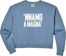 Womens Divertente Espressione Romanesca Amante Cibo Buona Cucina Comfort Colors Crop Sweatshirt