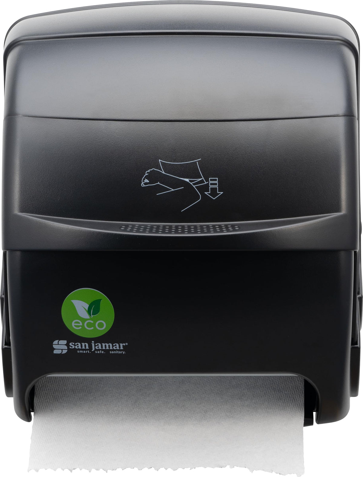 Ecologic Integra Recycled Plastic Level Paper Towel Dispenser by San Jamar – ecoLogic, Acrylonitrile Butadiene Styrene, Black, Model T850