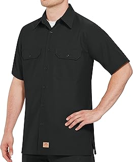 Unisex Adult Red Kap Men's Short Sleeve Solid Ripstop Shirt