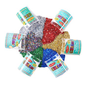 Creative Arts™ Glitter Set by Charles Leonard – Plastic, Assorted, Pack of 3, Model CHL41006-3