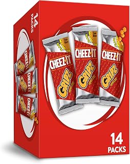 Cheez-It Gripz, Tiny Baked Snack Cheese Crackers, Original, Great for On-the-Go, 12.6oz Box (14 Count)