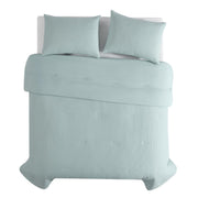 True Comfort Waffle Comforter Set by 1888 Mills – Full, Polyester, Aqua, Pack of 3, Model CS17839FLWFAEC