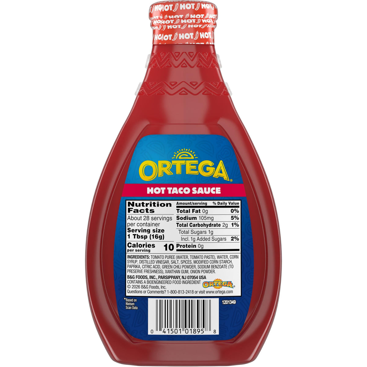Original Taco Sauce by Ortega – 16 Ounce (Pack of 1), Hot, Model 7701895