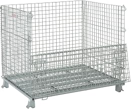 Global Industrial Wire Mesh Folding Open-Top Container, 36.4 Cu. Ft. Cap