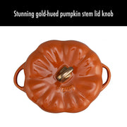 Ceramic 16-oz Petite Pumpkin Cocotte - Burnt Orange by STAUB – 0.5-qt, 0.473176 liters, Ceramic, Burnt Orange, Model 40511-555