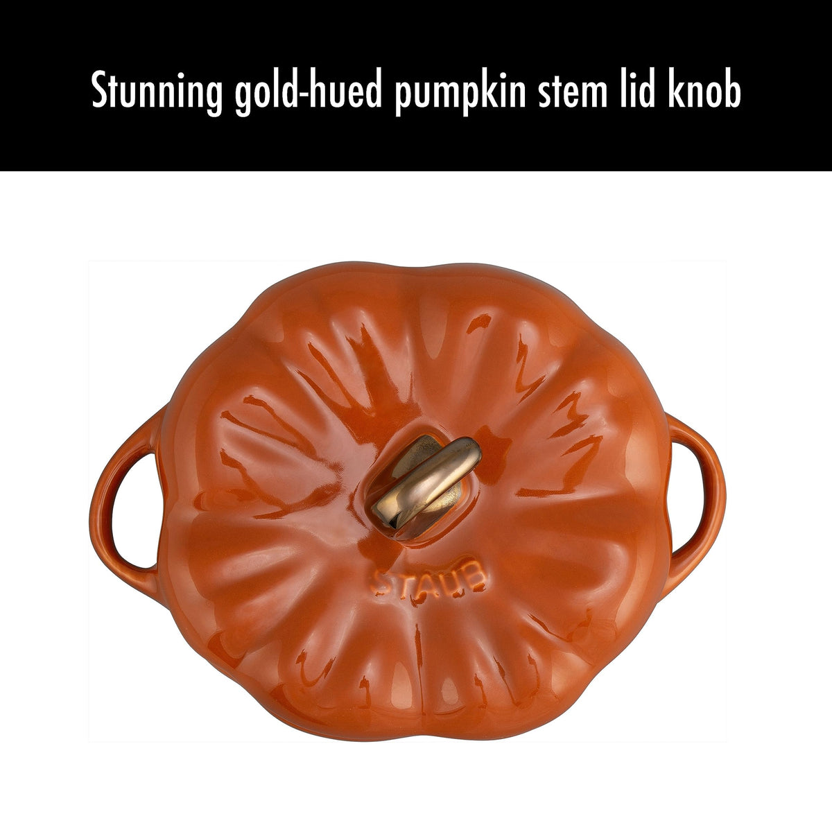 Ceramic 16-oz Petite Pumpkin Cocotte - Burnt Orange by STAUB – 0.5-qt, 0.473176 liters, Ceramic, Burnt Orange, Model 40511-555