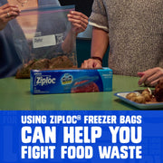 Gallon Freezer Bags by Ziploc – 28 Count (Pack of 1), 1.0 gallons, Polyethylene (PE), Blue, Model 351126