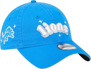 New Era Girls Youth Blue Detroit Lions Cheer 9TWENTY Adjustable Hat