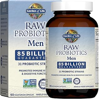 Garden of Life Raw Probiotics for Men, 85 Billion CFU, 1 Month Supply