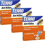 TERRO Liquid Ant Killer 3-Pack Indoor Ant Baits with Borax - Kills Common Household Ants Including Ghost, Sugar, and Black Ants - Fast-Acting Pest Control, T200-3SR