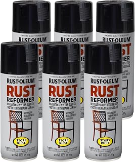Rust-Oleum 215215-6PK Stops Rust Rust Reformer Spray, 10.25 oz, Black, 6 Pack