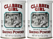 Clabber Girl Double Acting Baking Powder, 8.1 Ounce, (Pack of 2)