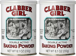 Clabber Girl Double Acting Baking Powder, 8.1 Ounce, (Pack of 2)