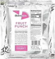 Diamond Crystal Thirst Ease Fruit Punch Drink Mix, Bulk Powdered Beverage Mix, Caffeine Free, Fortified with Vitamin C, 18 Ounce Pouches, 12-Count Case