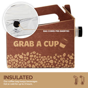 Stock Your Home 10 / 96 oz Pack of 10 / Brown Boxes
