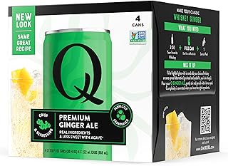 Q MIXERS Ginger Ale, 7.5 Fluid Ounces, 4 Pack