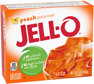 Gelatin Dessert, Peach (Pack of 6) by Jell-O – 3 Ounce (Pack of 6), Pack of 6, Model 043000200247