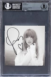 Taylor Swift Signed The Tortured Poets Department CD Insert w/Heart BAS Slabbed