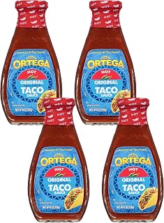 Ortega Original Taco Sauce, Hot, 8 Ounce (Pack of 4)