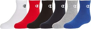 Champion Big Kids' 6-Pack Quarter Socks