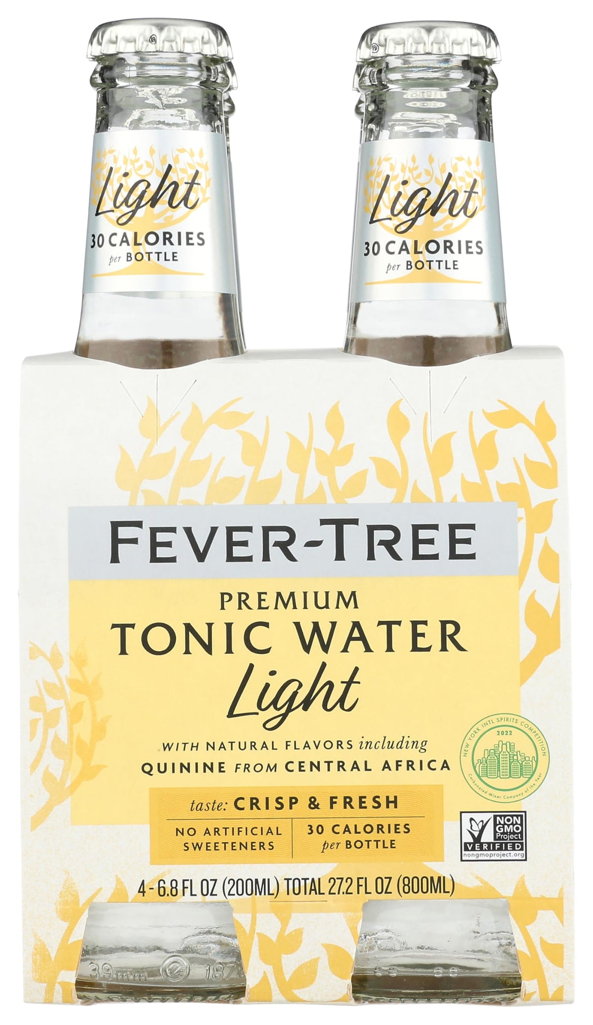Lite Tonic Water 4 Pack by Fever-Tree – 6.8 Fl Oz (Pack of 4), Pack of 4, Model 898195001175