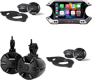 Alpine i509-WRA-JL 2-Pair SPV-10TW-WRA SPV-65RGB-CAN Bundle | JL Wrangler bundle with i509-WRA-JL, 2 pair SPV-10TW-WRA, and SPV-65RGB-CAN.